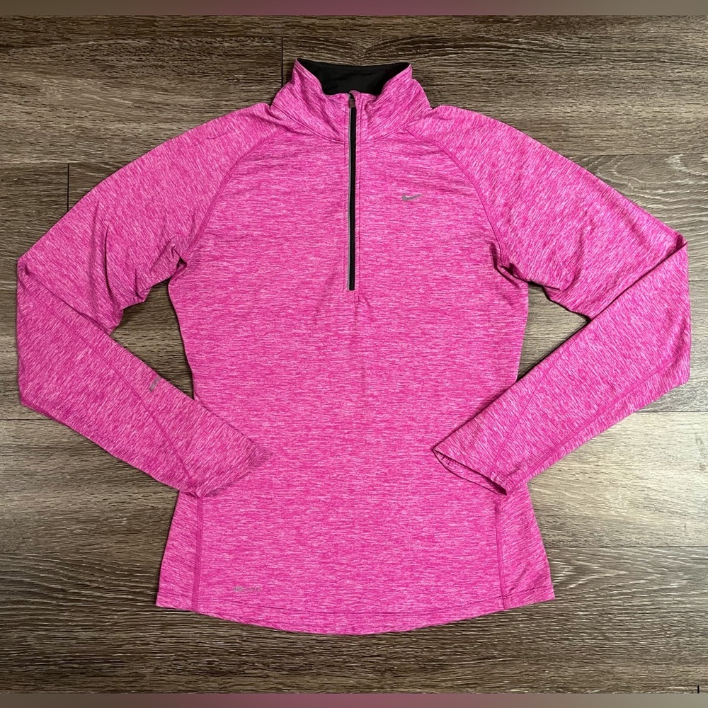Nike | Swift Element 1/4 Zip Running Top In Hot F… - image 2